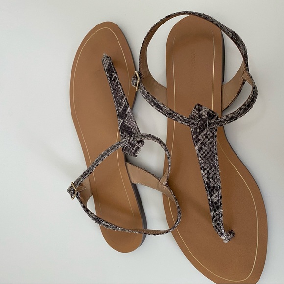 Women’s snake skin print sandal - Picture 4 of 5